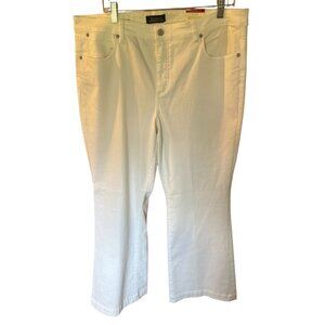 Talbots Flawless Five-Pocket Flare Jeans White Size 18 NWT‎